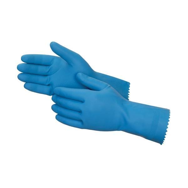 Cut Glove Reusable Rubber Hand Gloves (Blue) - 1 pc - infinityexculsivestore.com