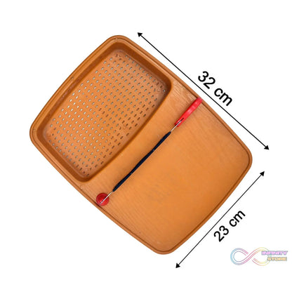 Kitchen tray and box for cutting and washing vegetables and fruits.