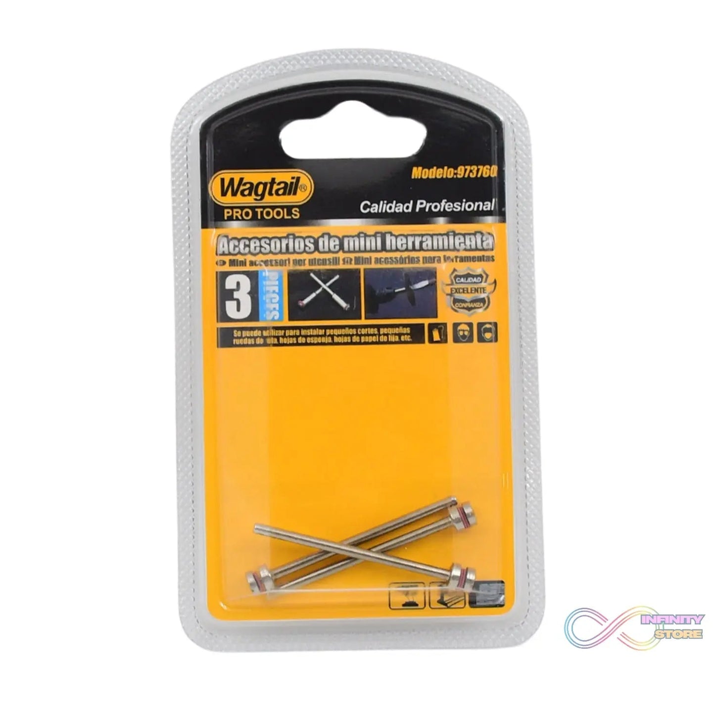 Cut - Off Wheel Screw Mandrels Shank Dia Cutting Disc Holder (3 Pcs Set) - infinityexculsivestore.com