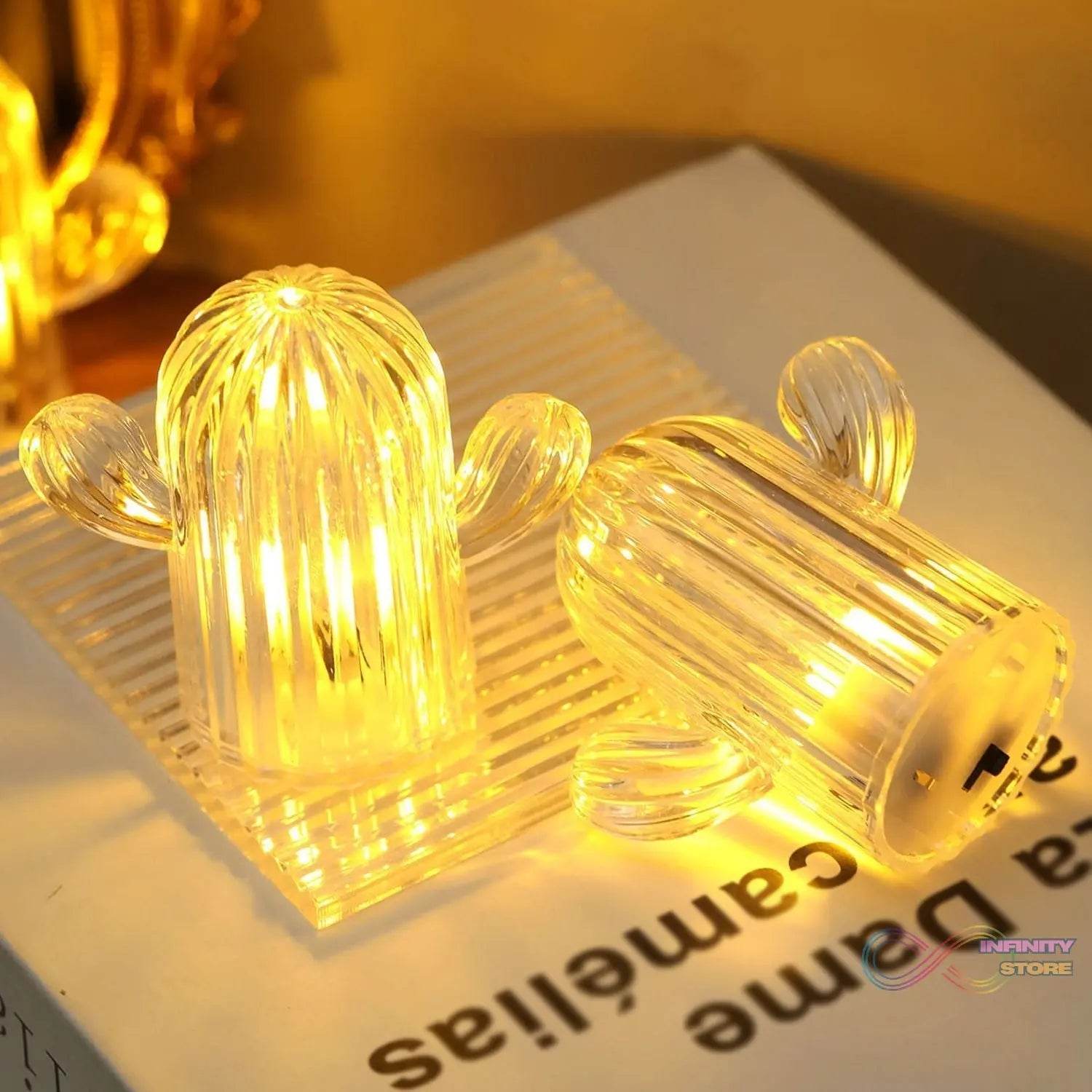 Cute Cactus LED Night Light (Cactus / 4 Pcs Set) - infinityexculsivestore.com