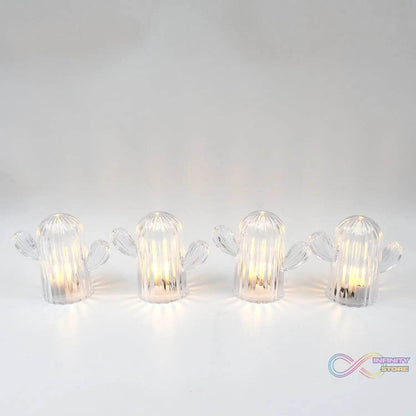 Cute Cactus LED Night Light (Cactus / 4 Pcs Set) - infinityexculsivestore.com