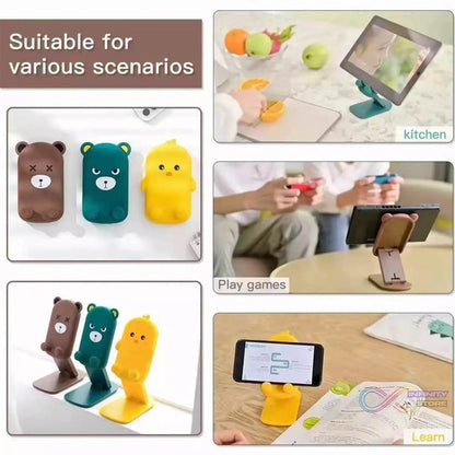 Cute Cartoon Design Multi-Angle Adjustable Foldable Mobile Stand - infinityexculsivestore.com