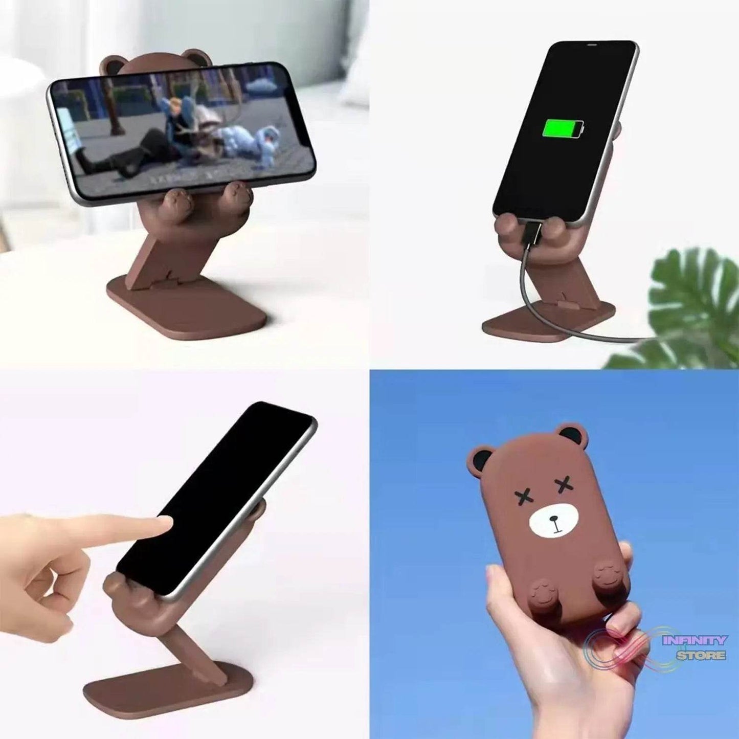 Cute Cartoon Design Multi-Angle Adjustable Foldable Mobile Stand - infinityexculsivestore.com