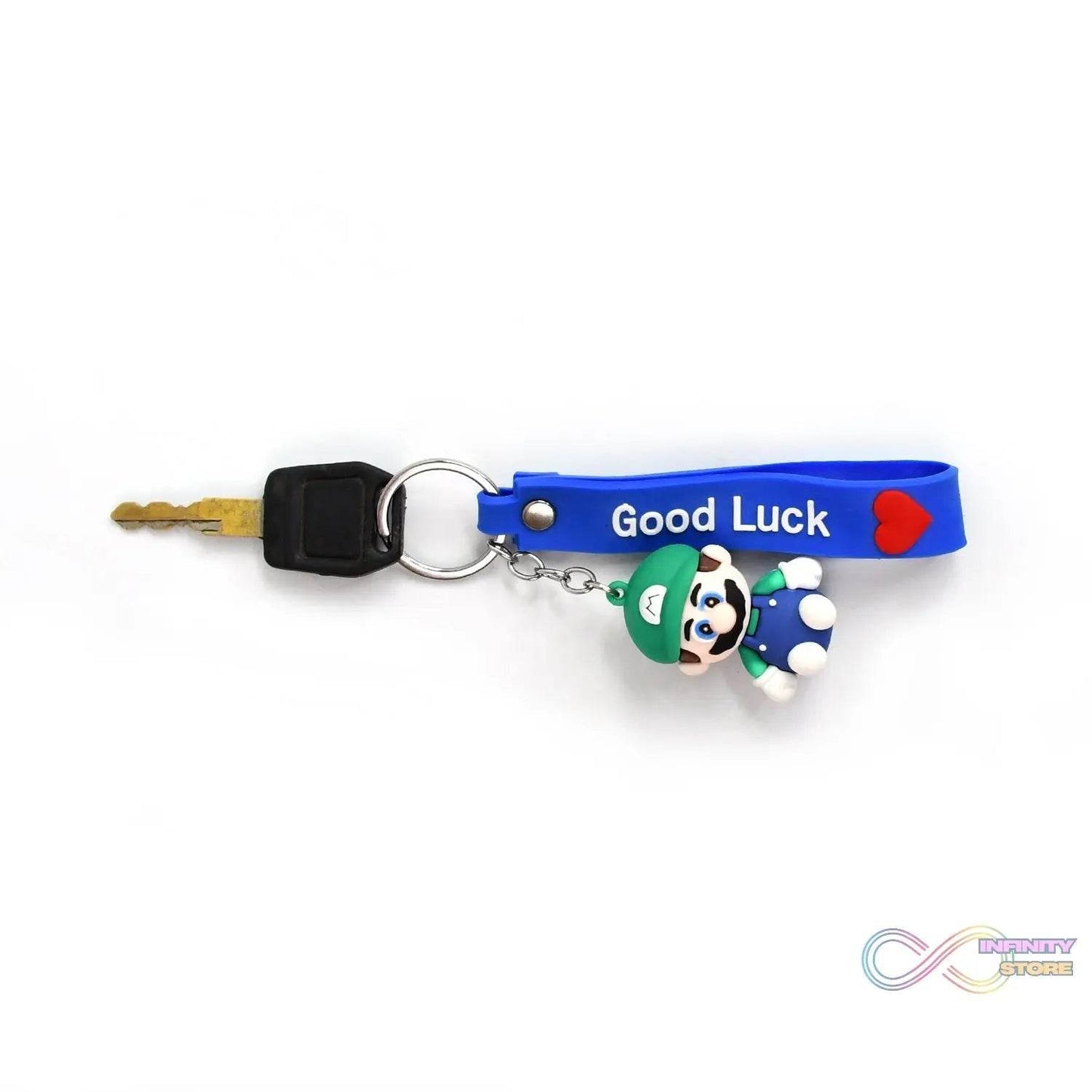 Cute Cartoon Silicone 3D Key Chain with Metal Hook & Strap (Pack of 1) - infinityexculsivestore.com