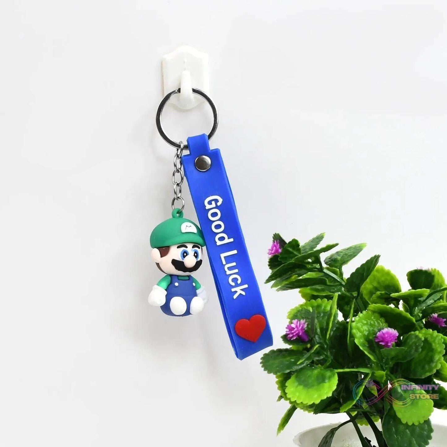 Cute Cartoon Silicone 3D Key Chain with Metal Hook & Strap (Pack of 1) - infinityexculsivestore.com