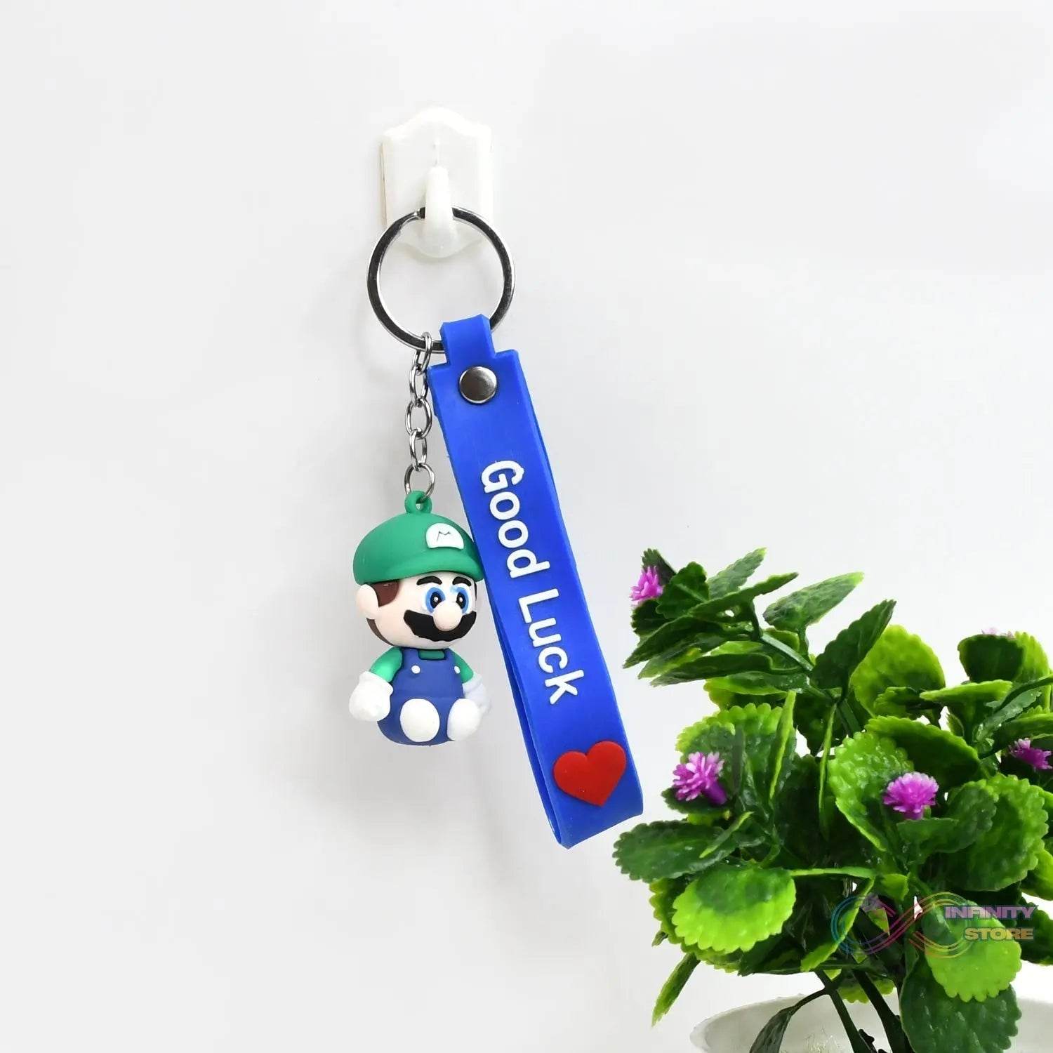 Cute Cartoon Silicone 3D Key Chain with Metal Hook & Strap (Pack of 1) - infinityexculsivestore.com