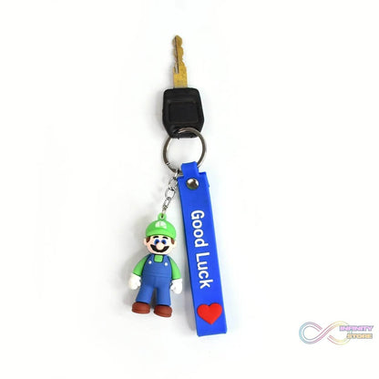 Cute Cartoon Silicone 3D Key Chain with Metal Hook & Strap (Pack of 1) - infinityexculsivestore.com