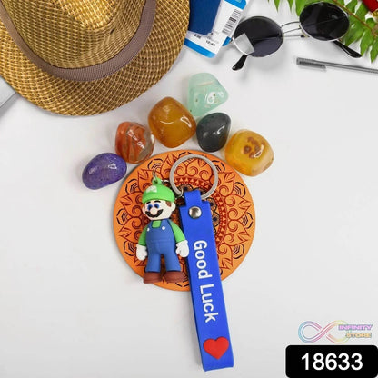 Cute Cartoon Silicone 3D Key Chain with Metal Hook & Strap (Pack of 1) - infinityexculsivestore.com