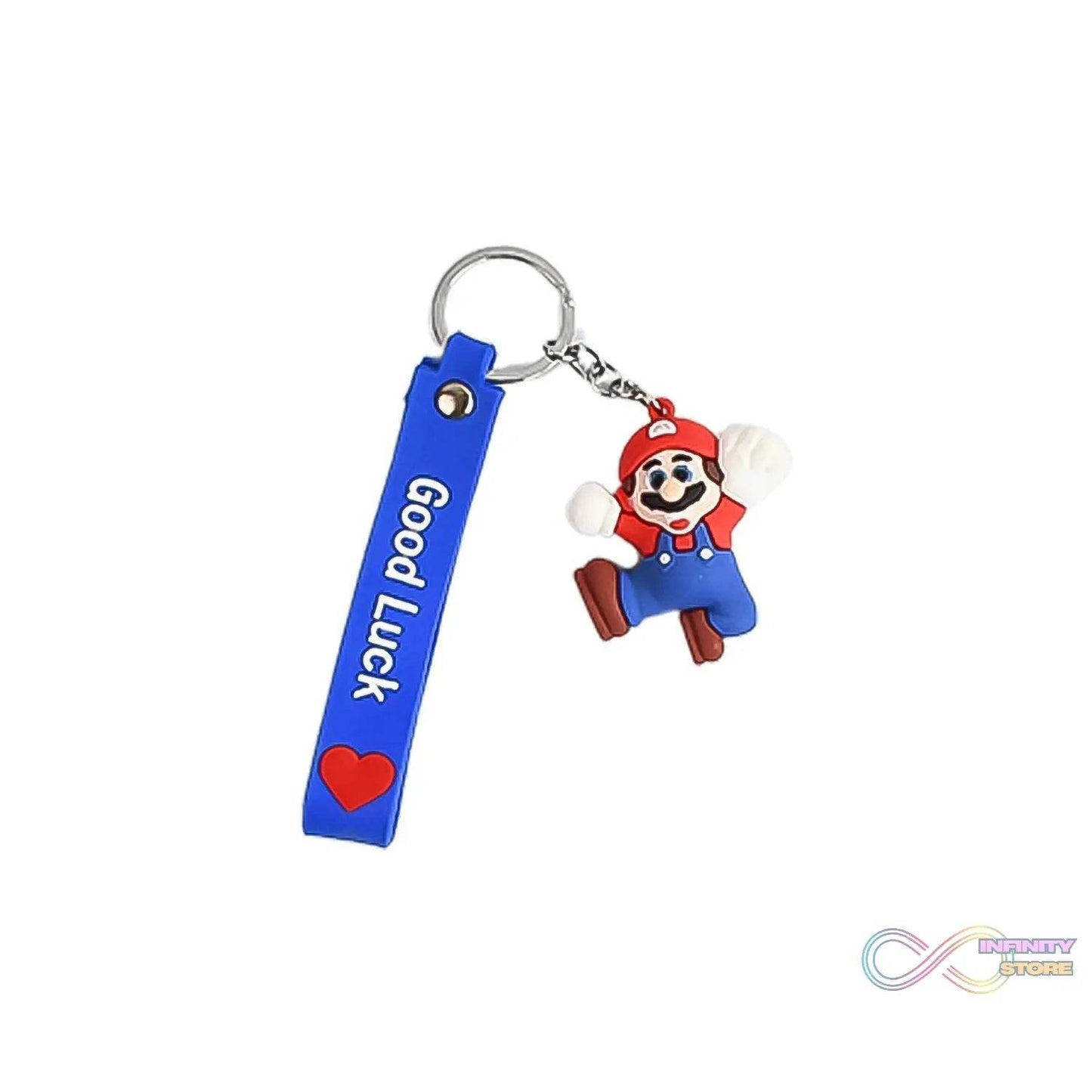 Cute Cartoon Silicone 3D Key Chain with Metal Hook & Strap (Pack of 1) - infinityexculsivestore.com