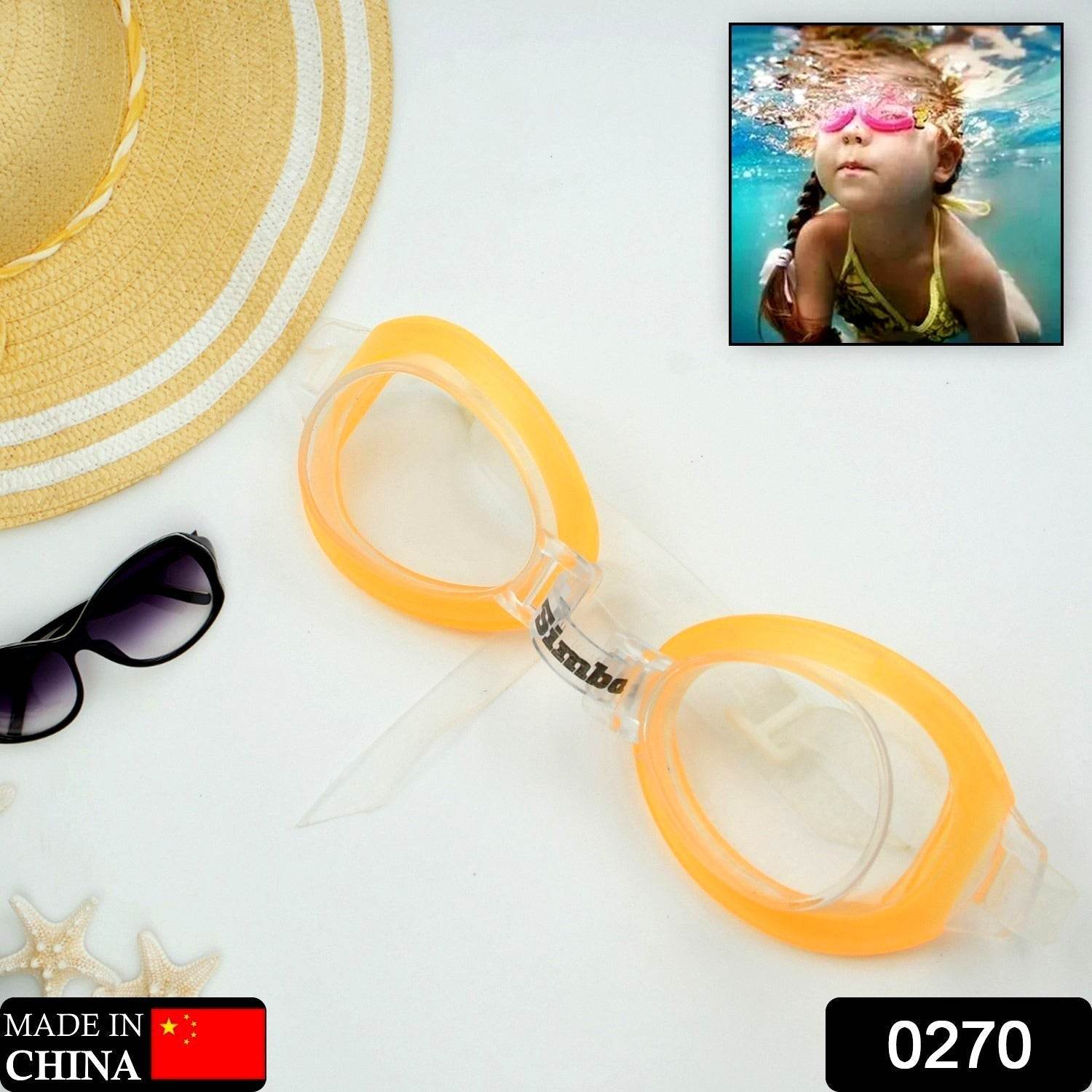 Cute Design Adjustable Swimming Goggles Summer Season Pool Party Swim Sunglasses For Kids Boys, Clear Vision Anti-Fog Waterproof (1 Pc ) - infinityexculsivestore.com