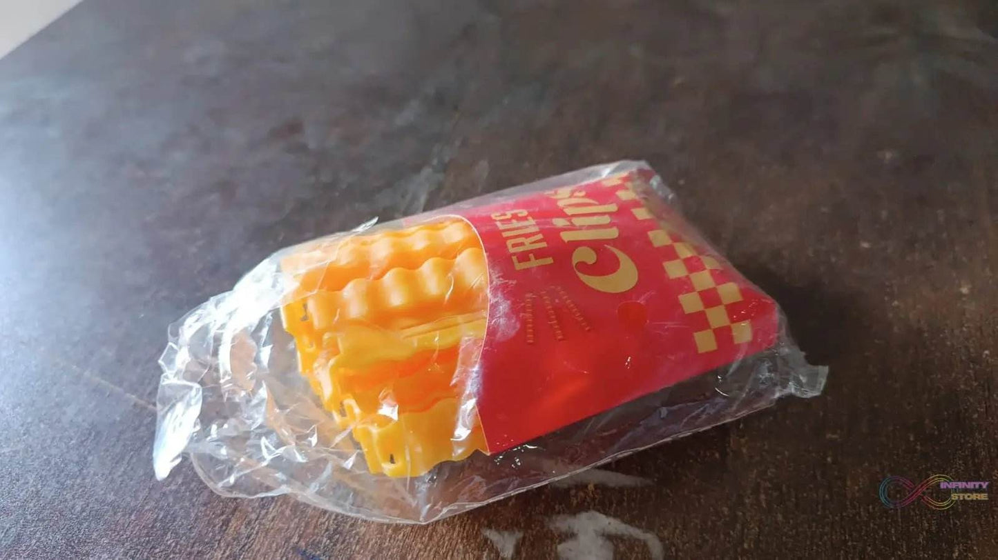 Cute French-Fries-Shaped Bag Clips With in a Magnetic Box (12 Pcs Set) - infinityexculsivestore.com