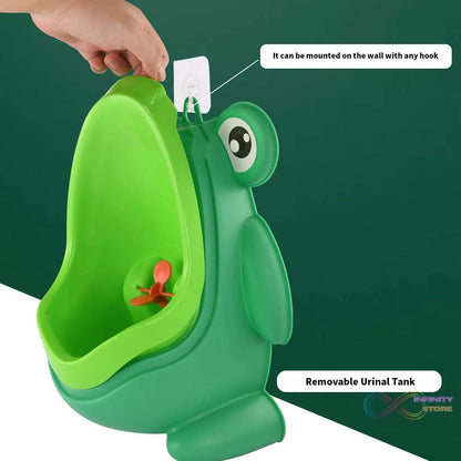 Cute Frog Standing Potty Training Urinal for Boys - Toilet with Funny Aiming Target - infinityexculsivestore.com