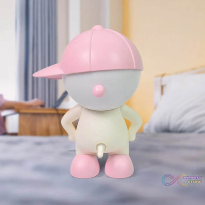 Cute Lovely Cartoon Design LED Desk Night Light With Plastic Head Cap (1 Pc) - infinityexculsivestore.com