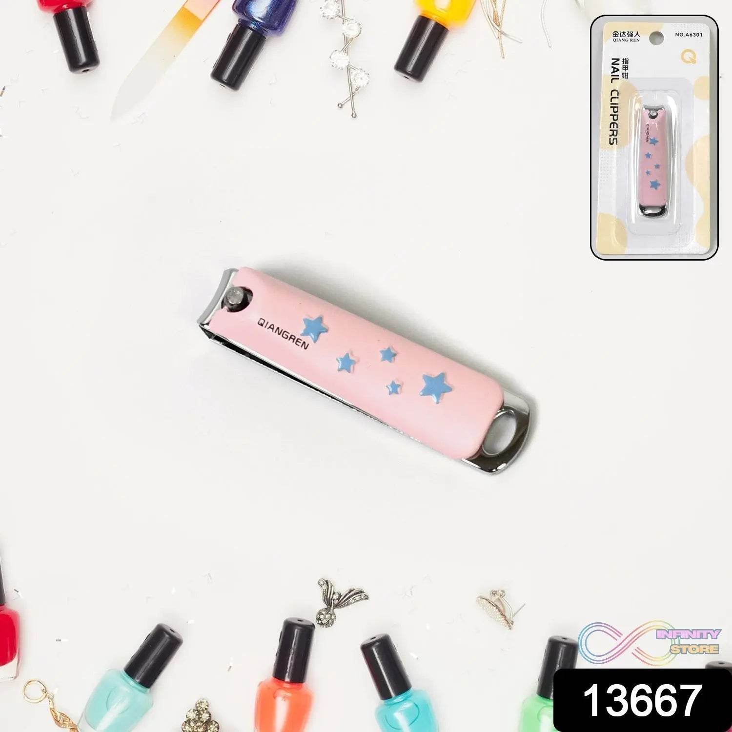 Cute Nail Clipper with Nail Catcher, Nail File - Stainless Steel (1 Pc) - infinityexculsivestore.com