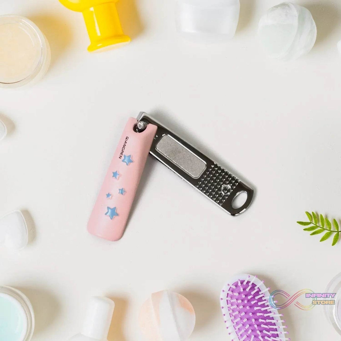 Cute Nail Clipper with Nail Catcher, Nail File - Stainless Steel (1 Pc) - infinityexculsivestore.com