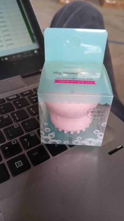 Cute Octopus Shape Silicone Face Scrubber Massager (1 Pc) - infinityexculsivestore.com