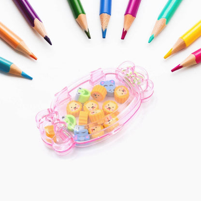 Cute School Eraser Set Cute Eraser Multi Design Rubber Erasers For Pencil Cleaning Stationery School Student Girl Kids (15 pc In1 Set) - infinityexculsivestore.com