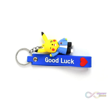 Cute Silicone 3D Key Chain with Metal Hook & Strap (Pack of 1) - infinityexculsivestore.com