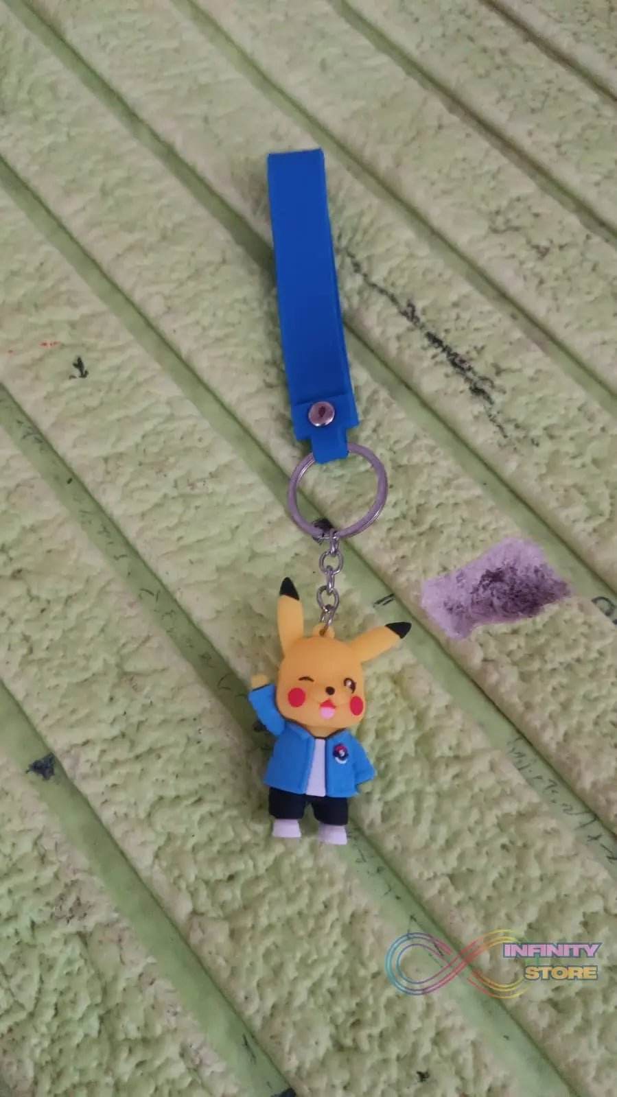 Cute Silicone 3D Key Chain with Metal Hook & Strap (Pack of 1) - infinityexculsivestore.com