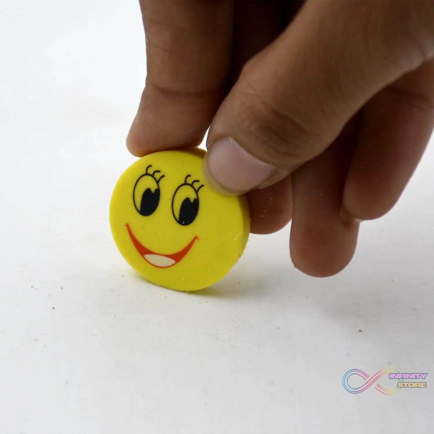 Cute Smile Emoji Erasers, Cute Smile Face Rubber Eraser Dentist Dental Clinic School Kid for School Going Kids/Birthday Party Return Gift Set (4pc Set) - infinityexculsivestore.com