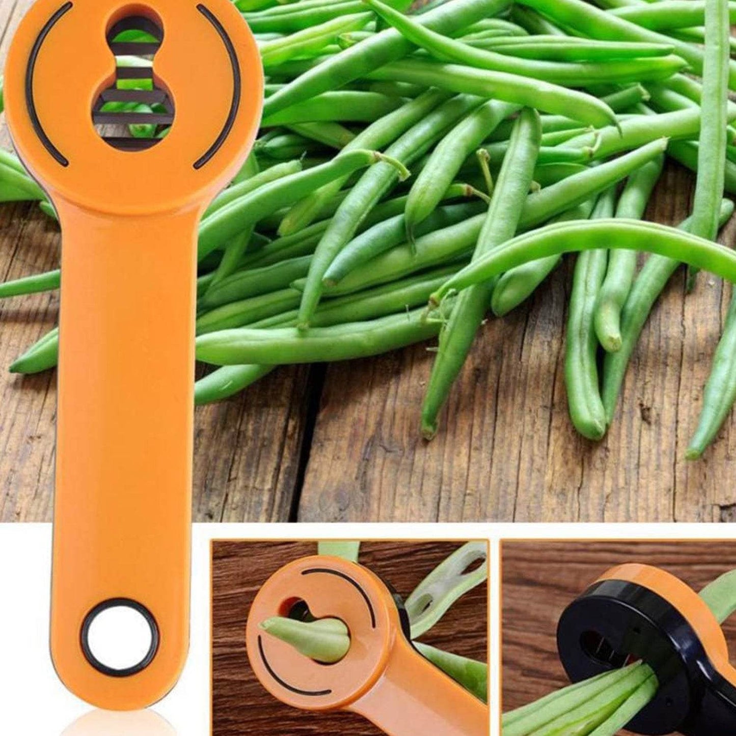 Bean Slicer Cutter Stringer Remover Peeler French Style Green Vegetable Runner Slicer Kitchen Slicer Fruit Shredders Gadget Green Kitchen Cutter Slicer Slicer Grater Cutter Bean (1Pc) - infinityexculsivestore.com