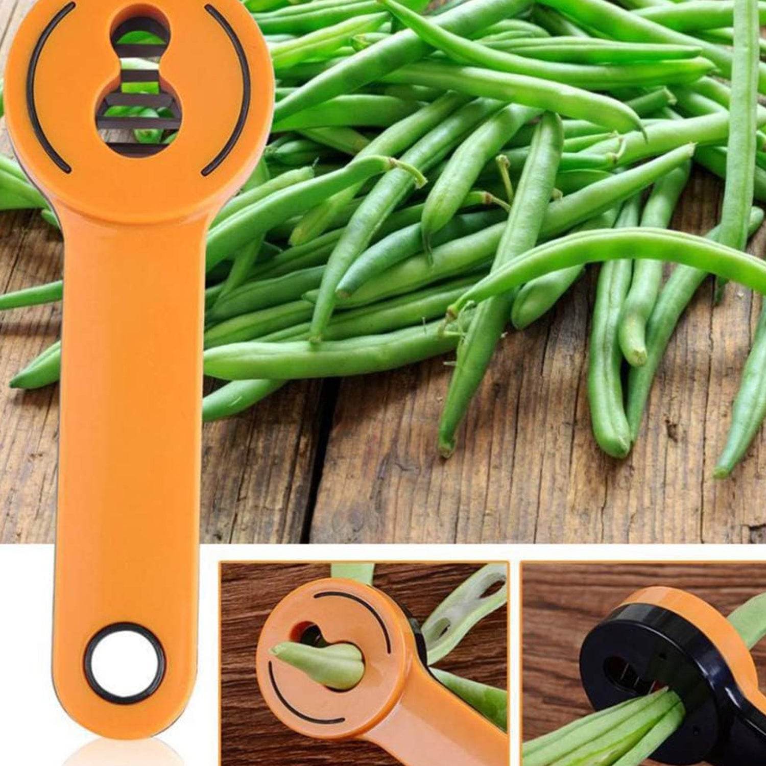 Bean Slicer Cutter Stringer Remover Peeler French Style Green Vegetable Runner Slicer Kitchen Slicer Fruit Shredders Gadget Green Kitchen Cutter Slicer Slicer Grater Cutter Bean (1Pc) - infinityexculsivestore.com