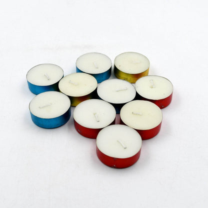 DECORATIVE COLOR CANDLE LIGHT CANDLE PERFECT FOR GIFTS, HOME, ROOM, BIRTHDAY, ANNIVERSARY DECORATIVE CANDLES (10 Pc Set) - infinityexculsivestore.com