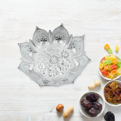 DECORATIVE MUKHWAS SERVING TRAY SERVING MUKHWAS PLATE FANCY TRAY DRY FRUIT SERVING TRAY (1 Pc ) - infinityexculsivestore.com