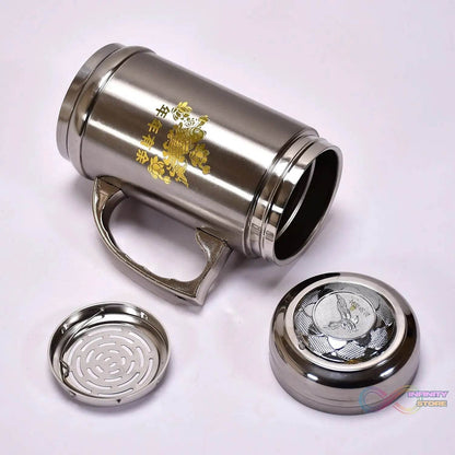 DOUBLE STAINLESS STEEL MUG BOTTLE FOR TRAVEL, HOME, OFFICE, SCHOOL 400ML - infinityexculsivestore.com