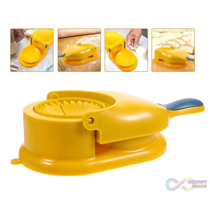 DUMPLING SKIN PRESS MOULD FOR GUJIYA , GHUGHRA , MOMOS MAKING, 2 IN 1 DUMPLING MAKER MOULD MACHINE, KITCHEN DUMPLING MAKING TOOL - infinityexculsivestore.com