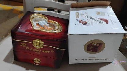 Dancer Ballerina Piano Music Box Hand Crank Music Plastic Box Gift (1 Pc) - infinityexculsivestore.com