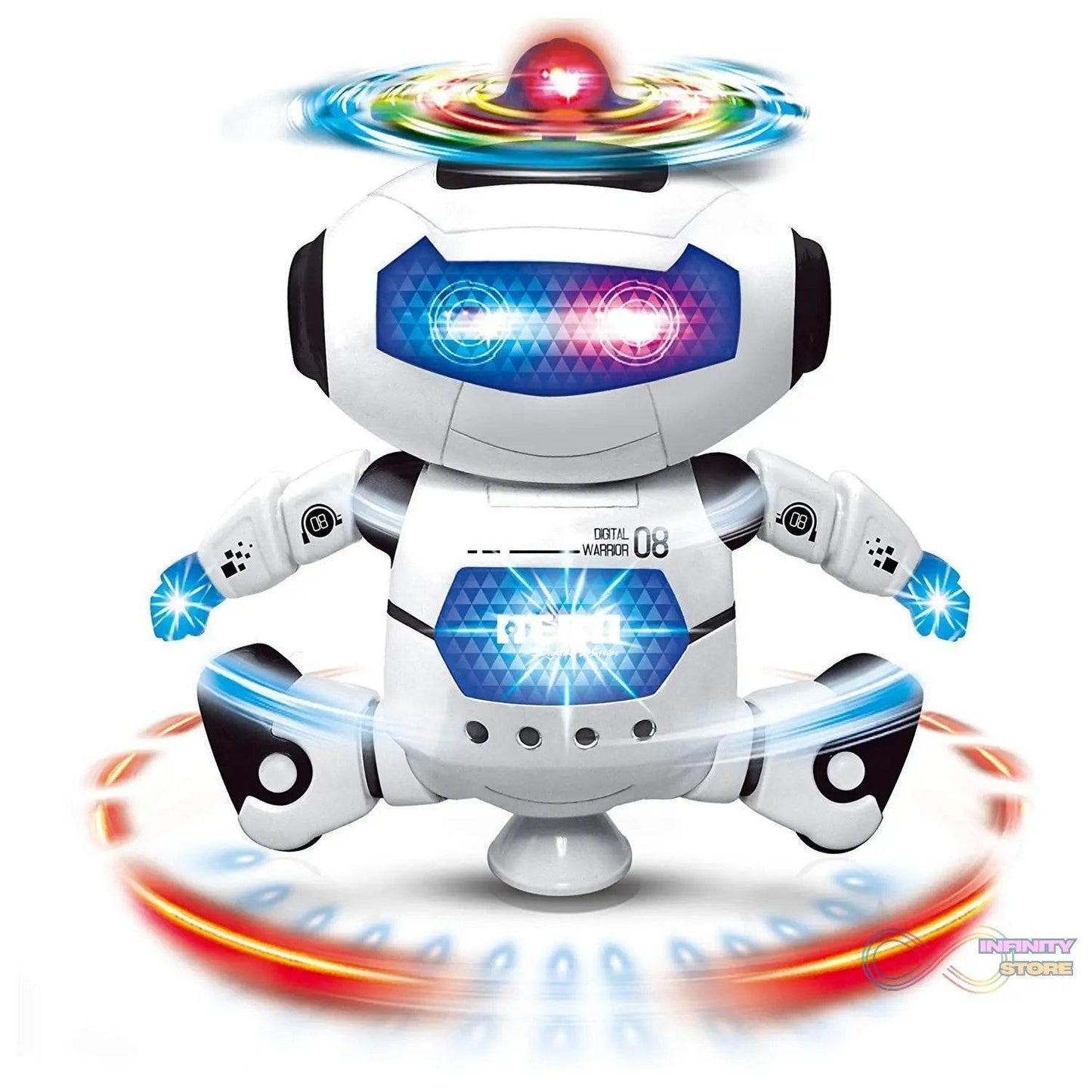 Dancing Robot with 3D Lights and Music. - infinityexculsivestore.com