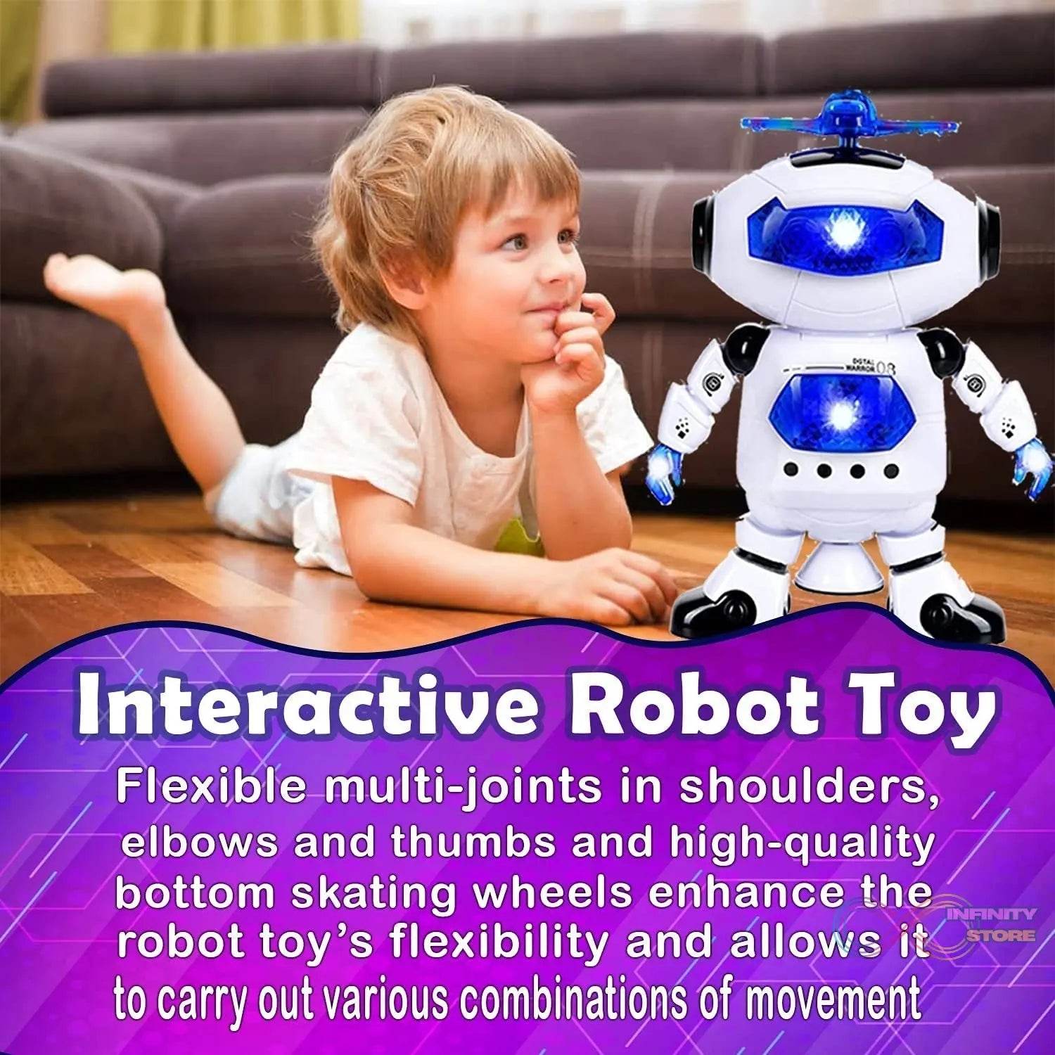 Dancing Robot with 3D Lights and Music. - infinityexculsivestore.com
