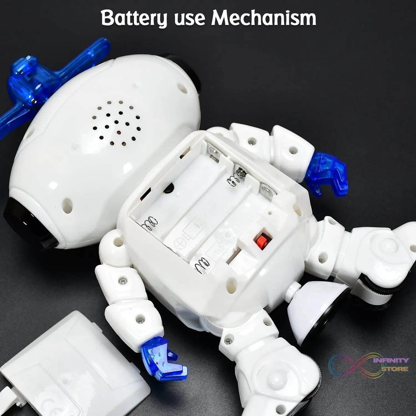 Dancing Robot with 3D Lights and Music. - infinityexculsivestore.com