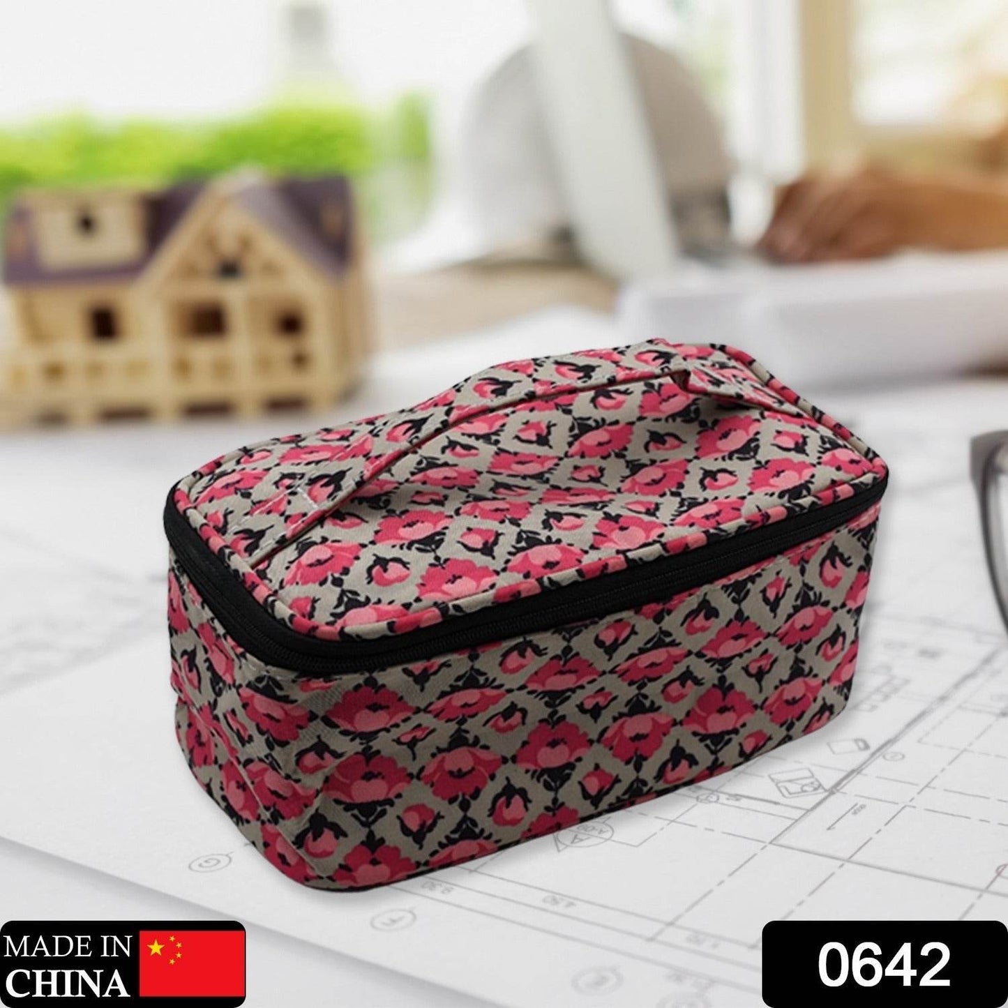 Decor Travel Makeup Bag with Small pouch Portable Organizer Makeup Cosmetic Train Case Large Capacity for Cosmetics Makeup Brushes and Toiletry Jewelry for More Storage - infinityexculsivestore.com