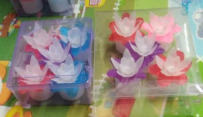 Decoration Candles/Led Diwali Decor Lotus Flower Candle (5 Pc) - infinityexculsivestore.com