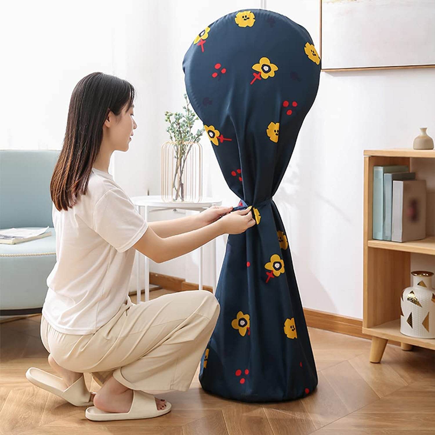 Decorative Dustproof And Waterproof Table Fan Cover, Useful When The Fan Is Not In Use. (Mix Size / Design / Mix Color) - infinityexculsivestore.com