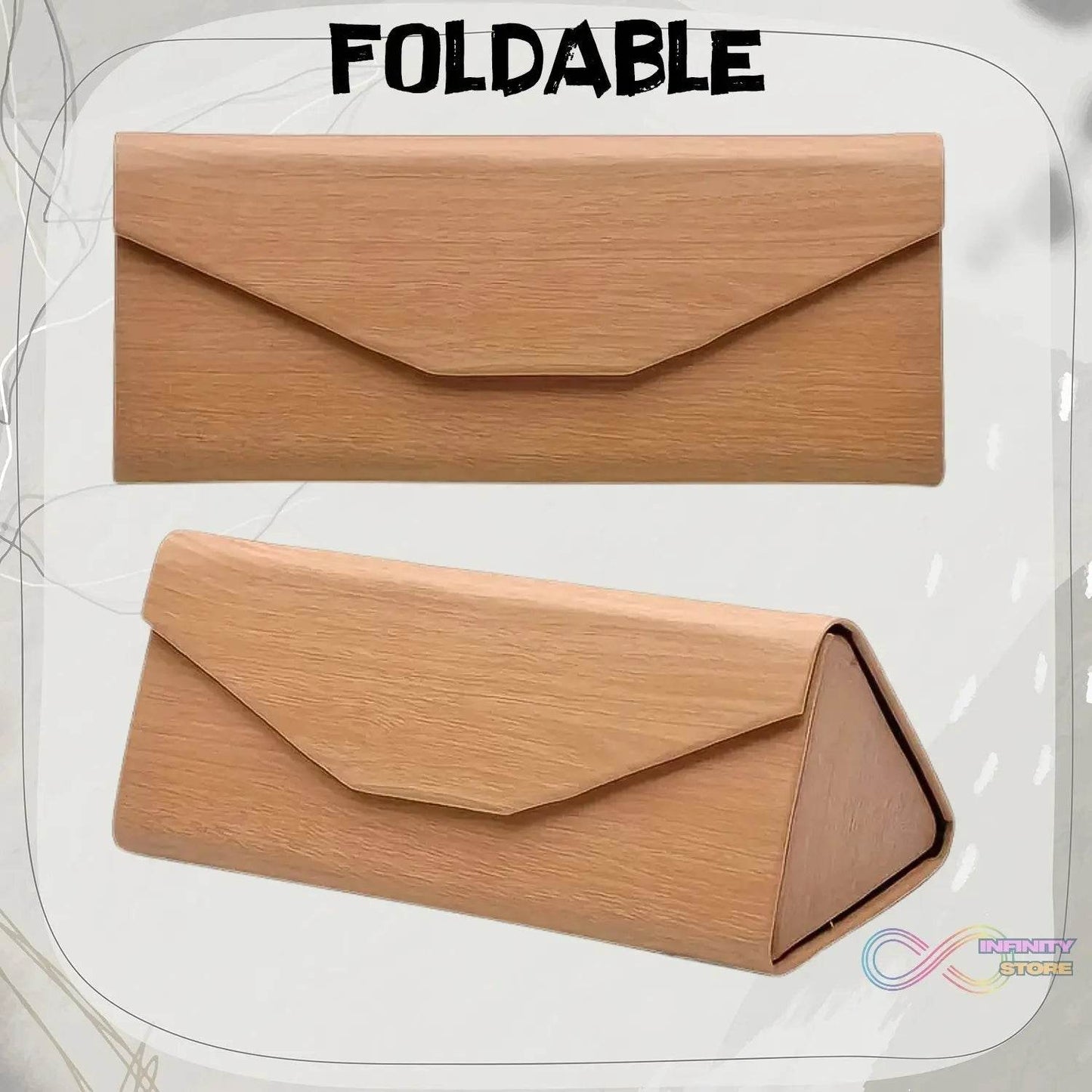 Decorative Glasses Case Eyeglasses Holder Storage Box (1 Pc / Mix color & Design) - infinityexculsivestore.com
