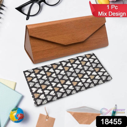 Decorative Glasses Case Eyeglasses Holder Storage Box (1 Pc / Mix color & Design) - infinityexculsivestore.com