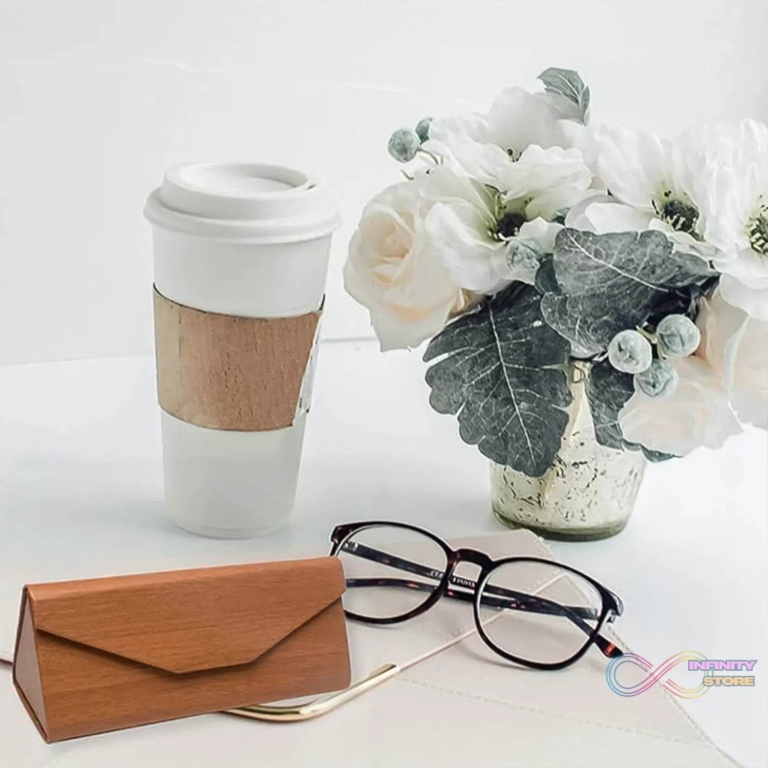 Decorative Glasses Case Eyeglasses Holder Storage Box (1 Pc / Mix color & Design) - infinityexculsivestore.com
