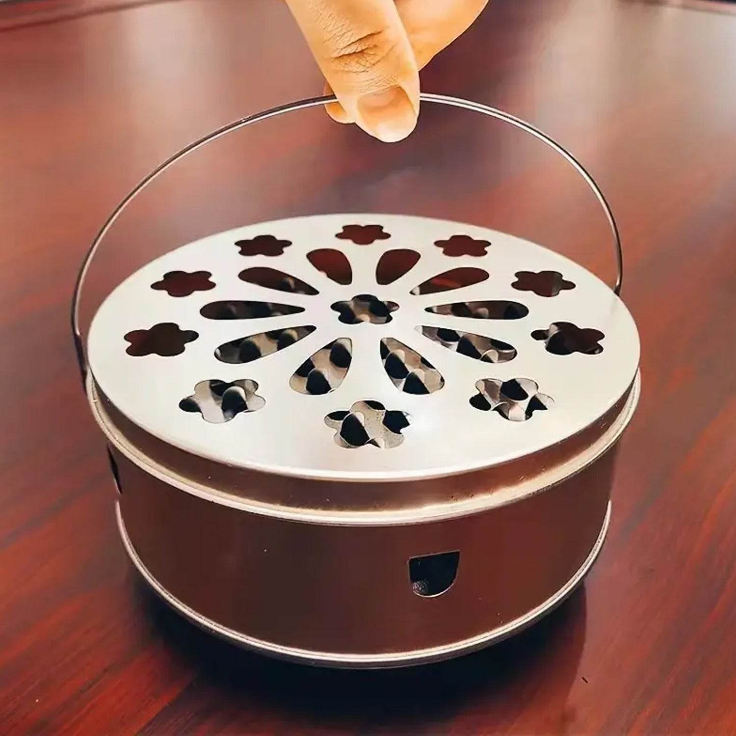 Decorative Mosquito Coil Holder Mosquito Coil Container, Incense Holder Safe Burning Coil Tray for Home Patio Pool Side Outdoor, Metal Tray - infinityexculsivestore.com