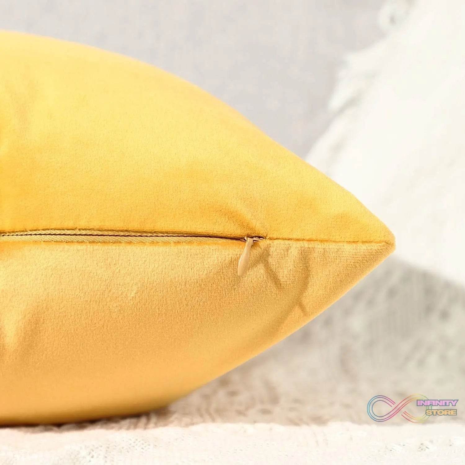 Decorative Pillow Covers Cushion Cases Soft Cotton (22 × 22 Inch / 1 Pair / 2 Pc) - infinityexculsivestore.com