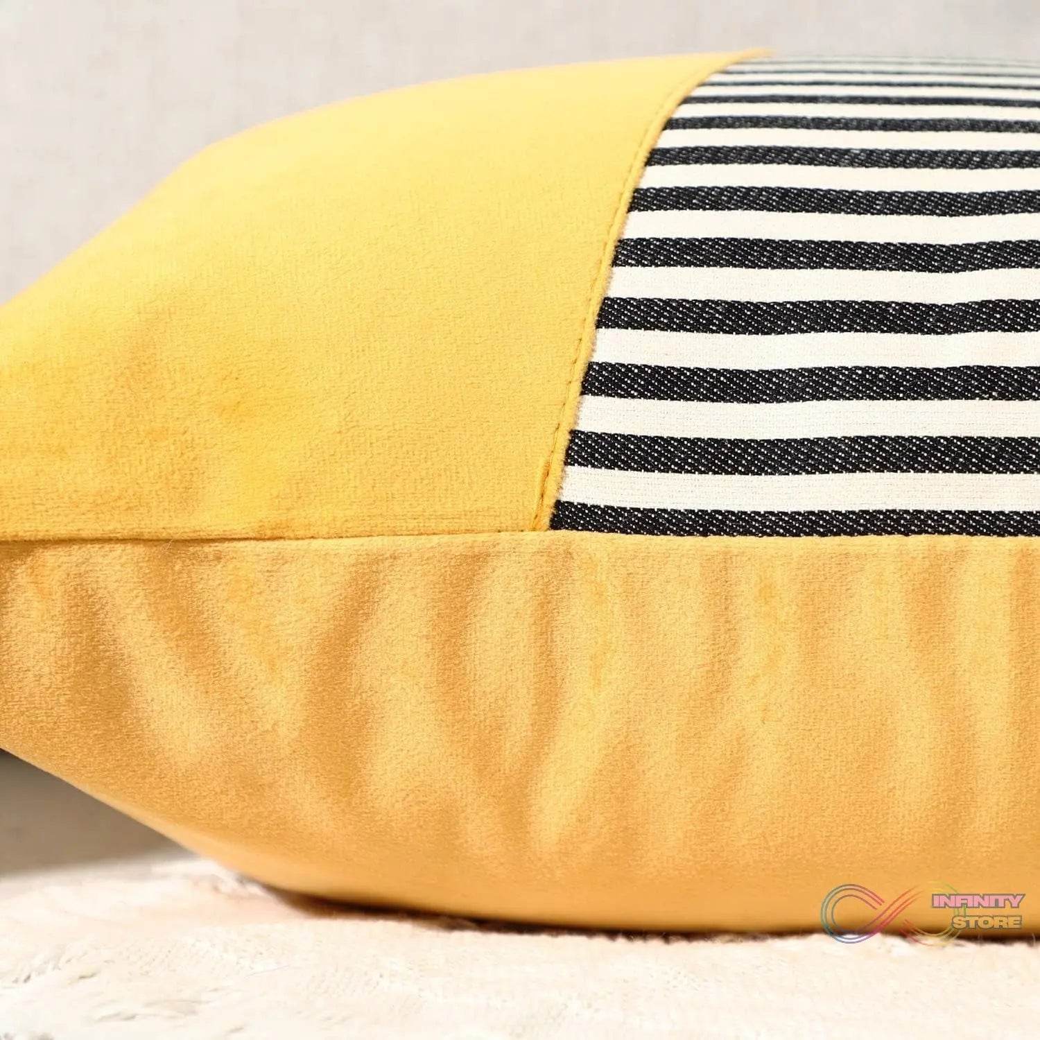Decorative Pillow Covers Cushion Cases Soft Cotton (22 × 22 Inch / 1 Pair / 2 Pc) - infinityexculsivestore.com