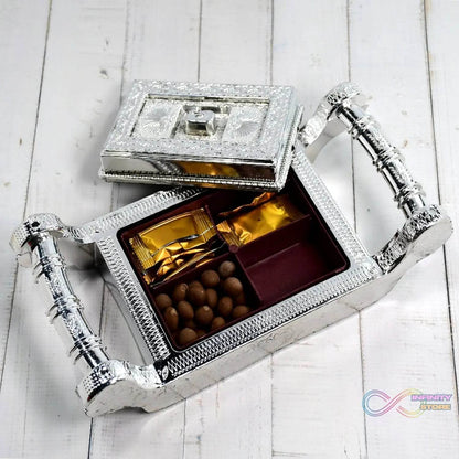 Decorative Platter Dry Fruit Mukhvas Serving Tray - infinityexculsivestore.com