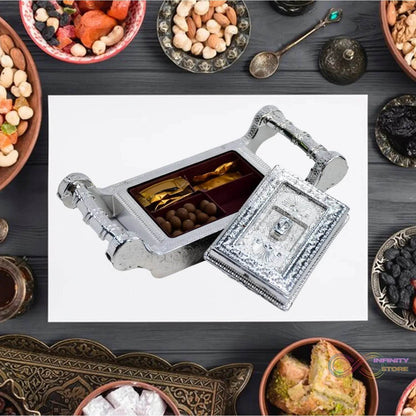 Decorative Platter Dry Fruit Mukhvas Serving Tray - infinityexculsivestore.com