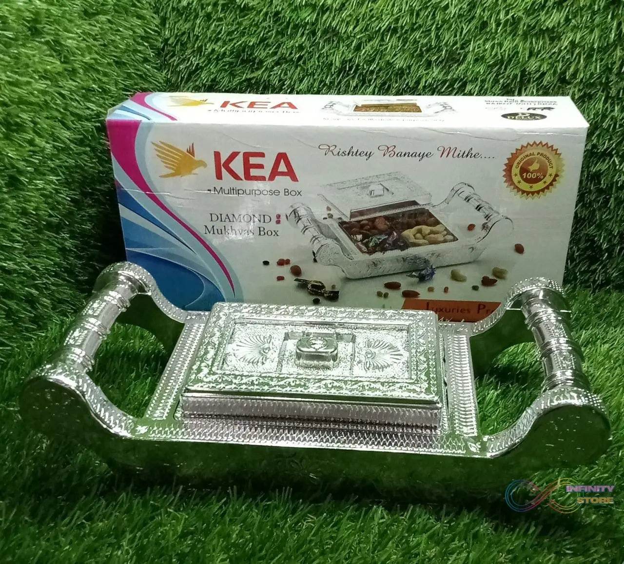 Decorative Platter Dry Fruit Mukhvas Serving Tray - infinityexculsivestore.com