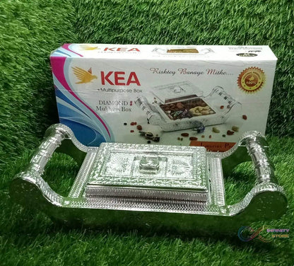 Decorative Platter Dry Fruit Mukhvas Serving Tray - infinityexculsivestore.com