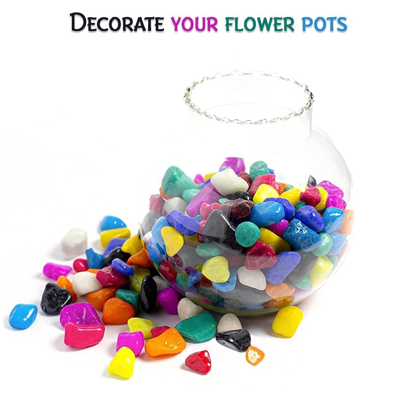 Decorative Stones and Pebbles for Garden, Vase Fillers Multicolor. - infinityexculsivestore.com