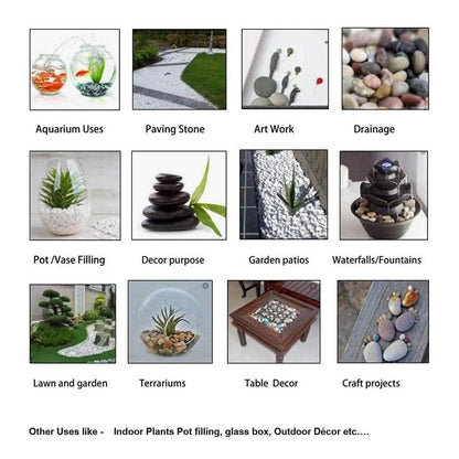 Decorative Stones and Pebbles for Garden, Vase Fillers Multicolor. - infinityexculsivestore.com