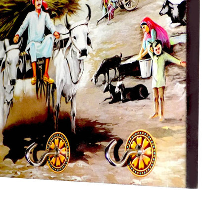 Decorative Wooden Landscape Art with Hooks for Wall Hanging - infinityexculsivestore.com
